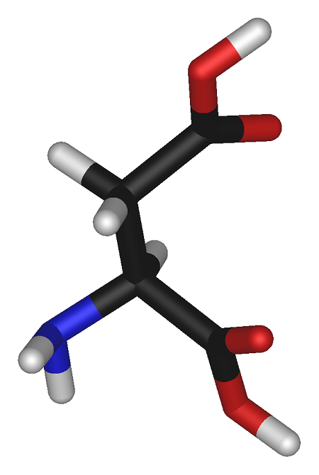 L-aspartic-acid-3D